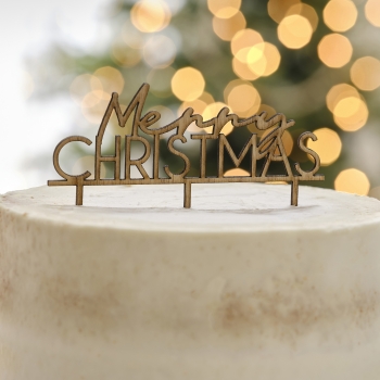 Cake Topper - Merry CHRISTMAS